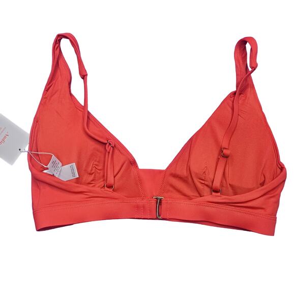 Andie The Tahiti Swim Top in Chili Pepper Red Women's Small Bikini Swimwear NWT - Picture 4 of 8